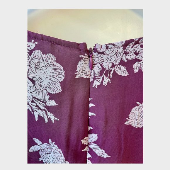 Unbelievable Beauty Purple Floral Dress - Picture 8 of 9